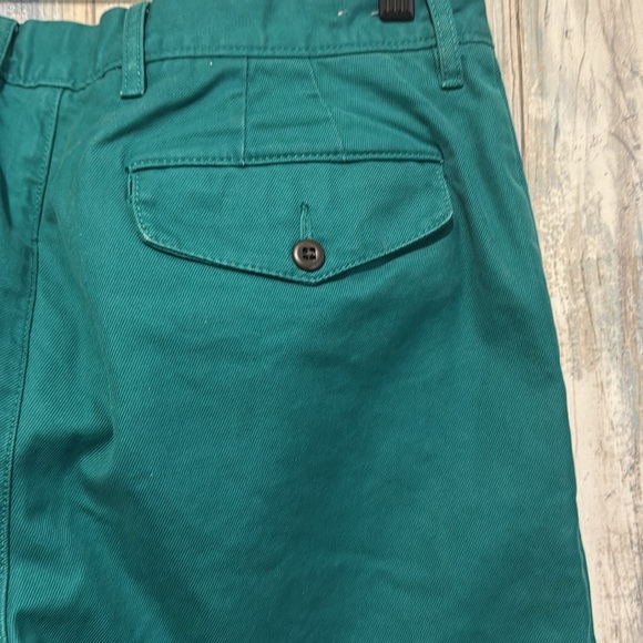 J Crew Classic Relaxed Flat Front Green Khaki Chino Pants Mens Size 31x30 - Picture 7 of 9